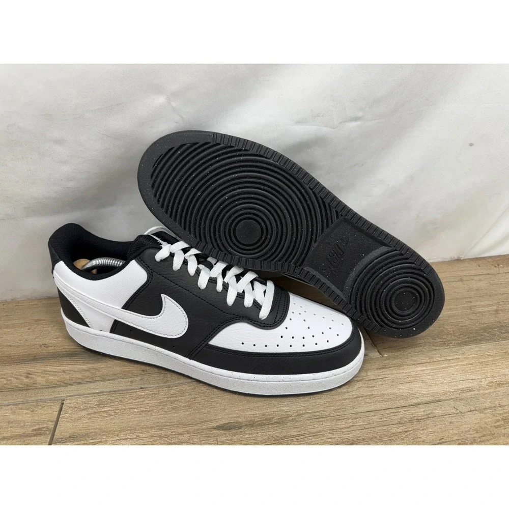 Nike Court Vision Lo Black White Panda Sneakers Mens 11.5 HM9862-001